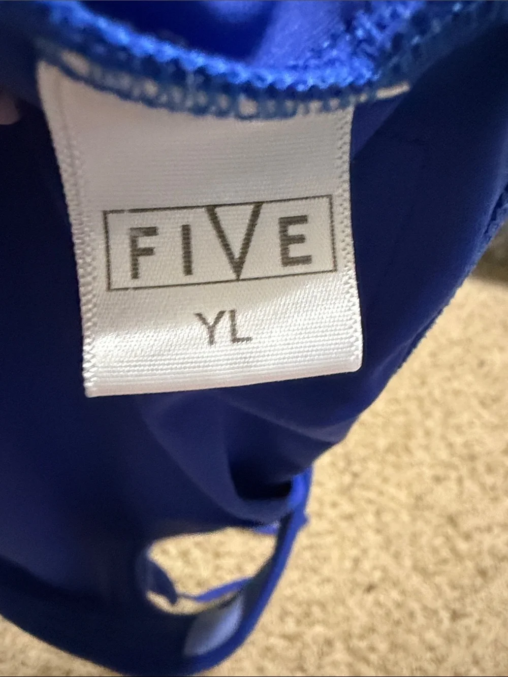 FIVE Kids' Royal Blue Cropped Tank Top with Tie